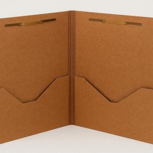 Heavy Duty Pressboard Folder with Fasteners and Pockets for Legal Documents