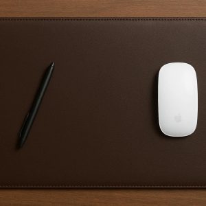 Premium Leather Desk Pad for Office Writing Surface and Mouse Use