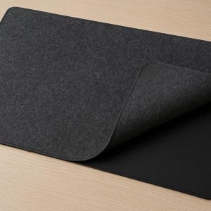 Double Sided Desk Pad with PU Leather and Felt for Versatile Workspace