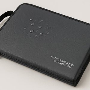 Waterproof Nylon Expanding File Folder with Zipper Closure for Travel